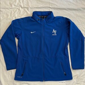 Nike Blue Softshell Full Zip Jacket with Hidden Hood - Air Force - XL